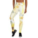 Sunflower Printed Yoga Leggings showcasing comfort and style